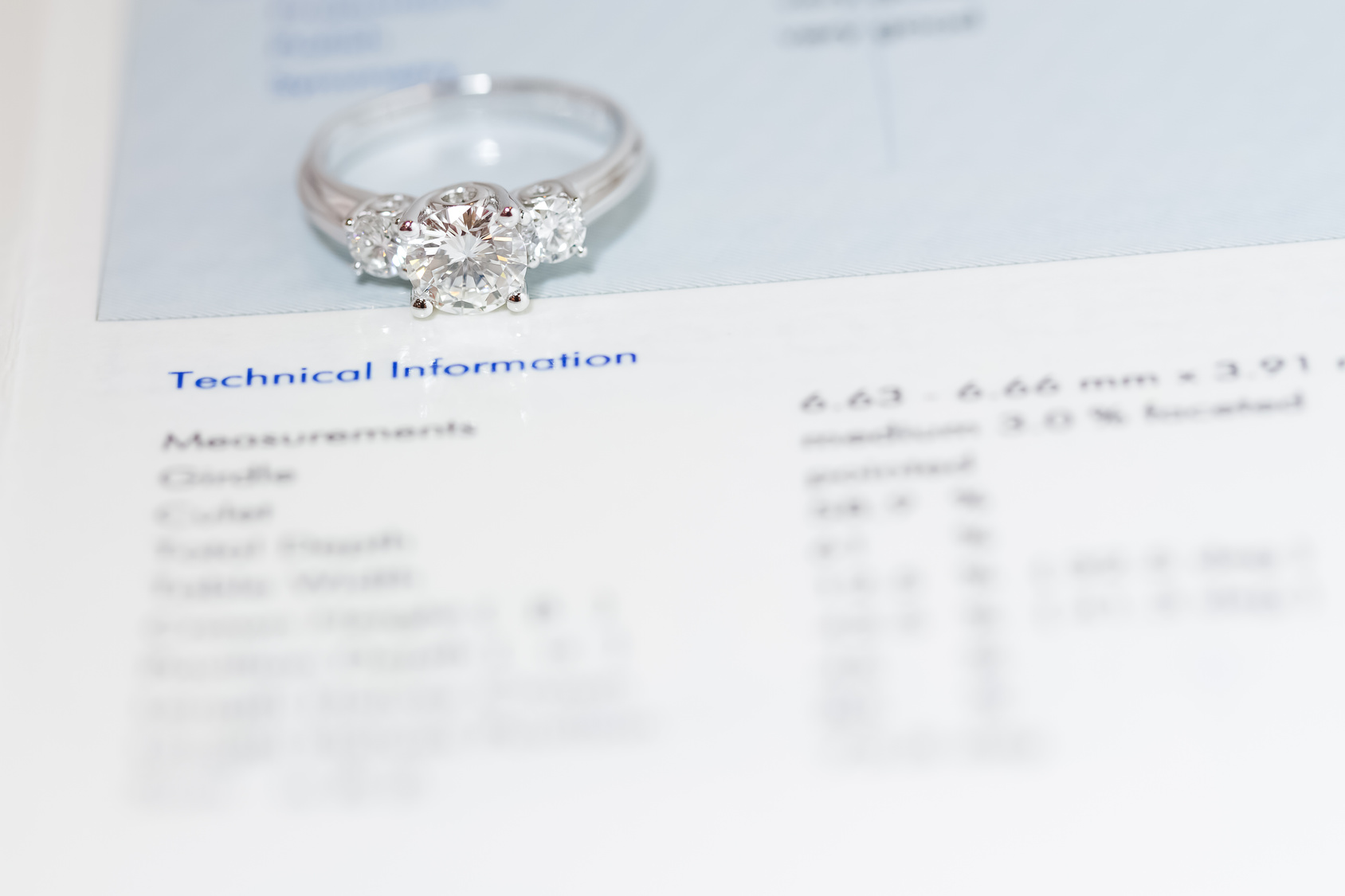 婚約指輪　ダイヤモンド4C